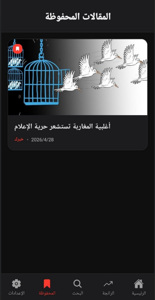 المقالات المحفوظة